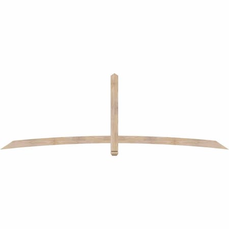 Ekena Millwork Bellingham Smooth Timber Gable Bracket, Douglas Fir, 108"W x 36"H x 1 1/2"D x 3 1/2"F, 8/12 Pitch GBW108X36X0204BEL00SDF